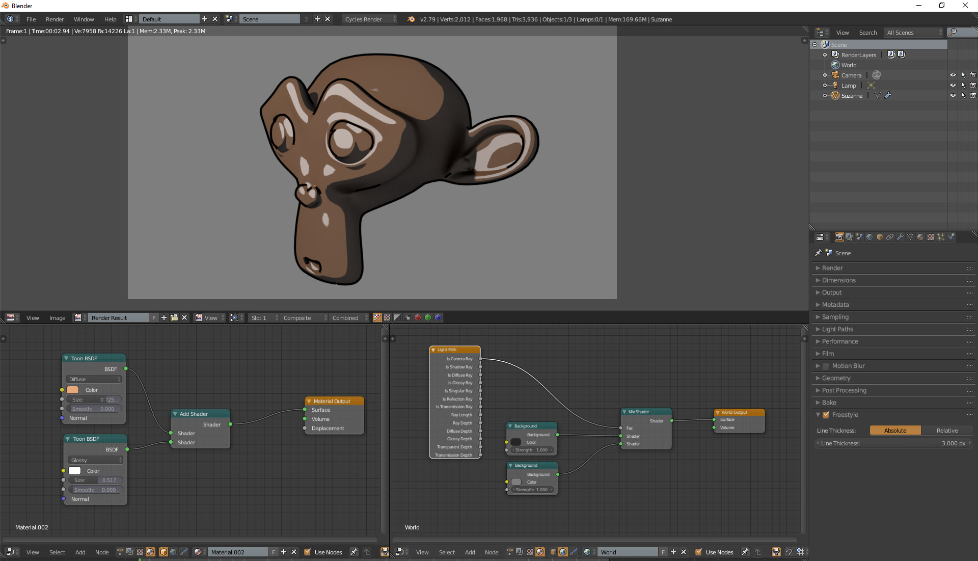 officiel at styre overdraw Basic Toon Shading in Blender & Cycles – Oded Maoz Erell's CG Log